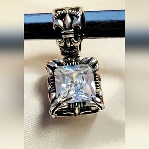 Silpada Uptown Sterling  Silver Cubic Zirconia  Pendant S0979